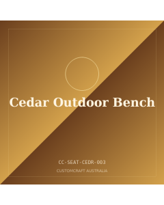 Cedar Outdoor Bench